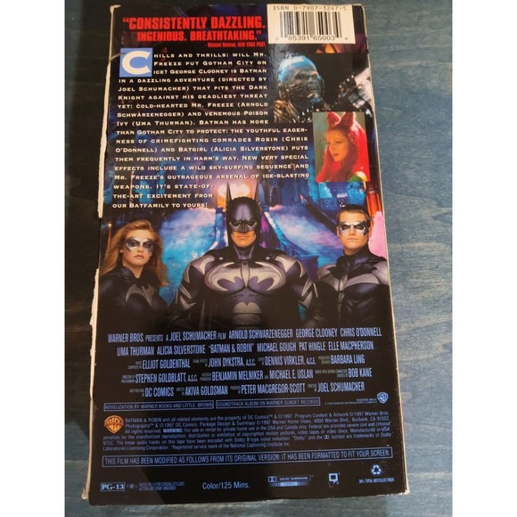 Batman & Robin VHS - Picture 2 of 3